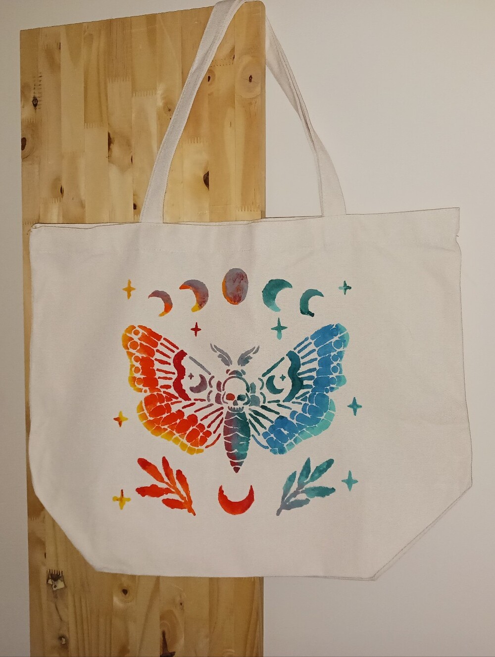 Hand Painted Tote Bag